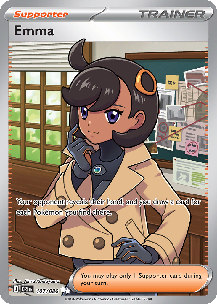 Emma - 107/086 CRI - Pokémon TCG Trainer Card
